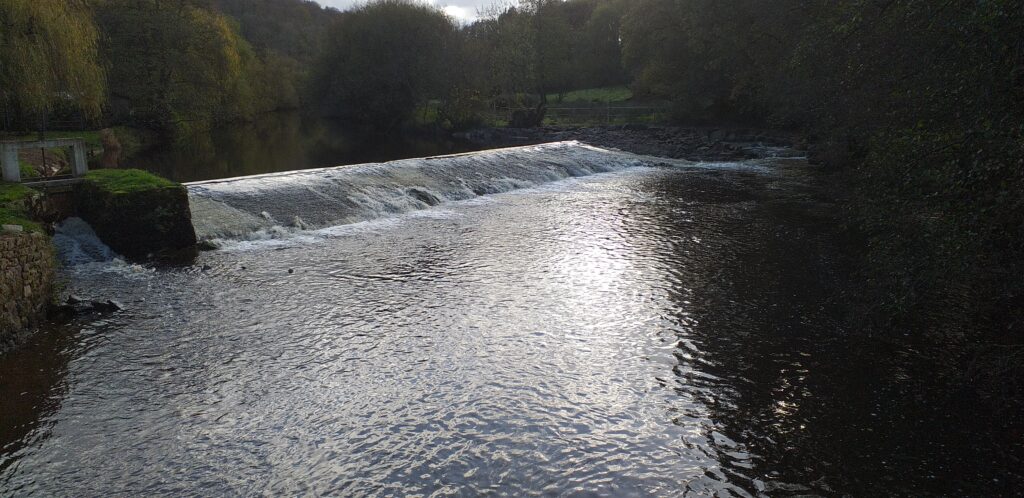 Déversoir du moulin de Kerhé après travaux 17 11 25